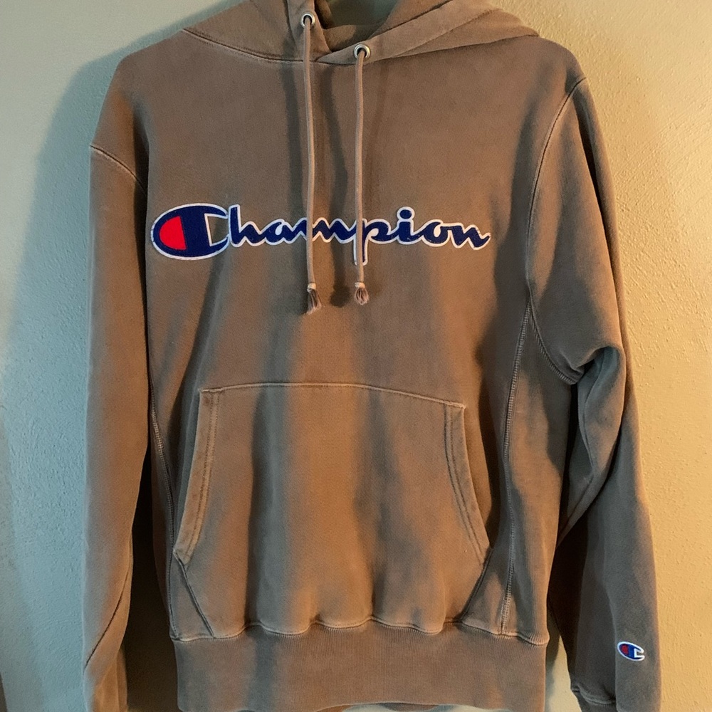 Tan Champion hoodie